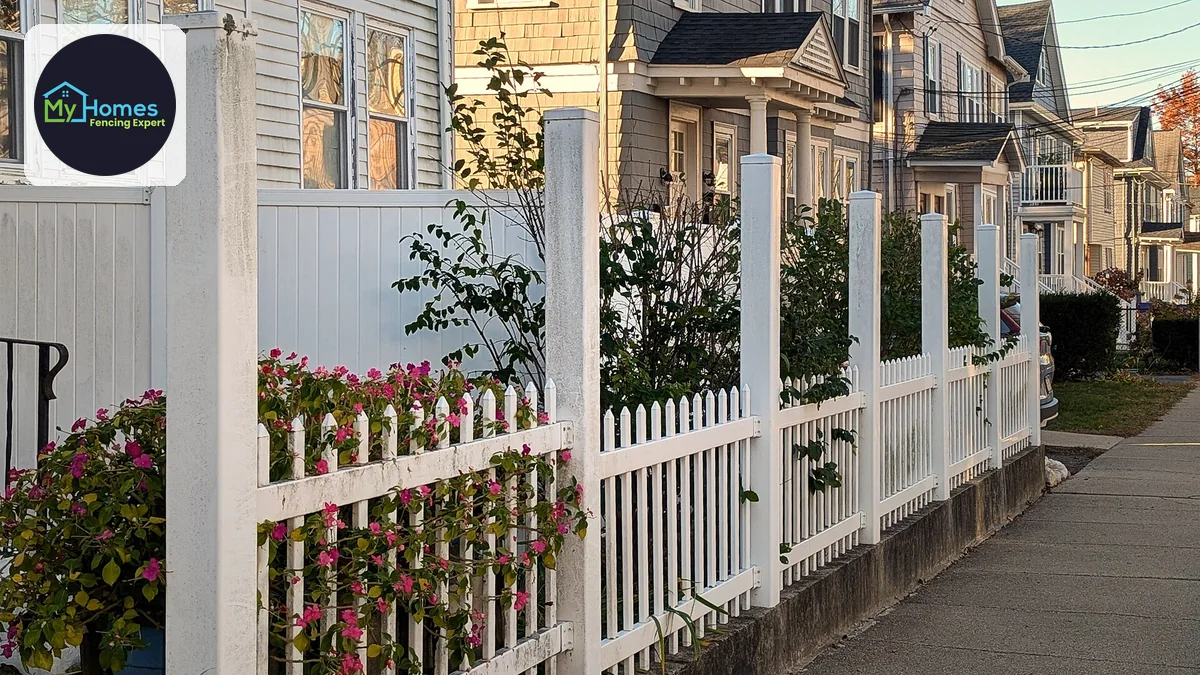 Powder-Coated Aluminium Fencing: Finish and Care — fencing project photo
